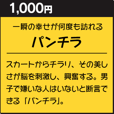 パンチラ